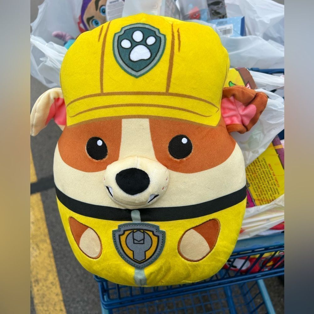 Paw Patrol Rubble Squish Plush NWT